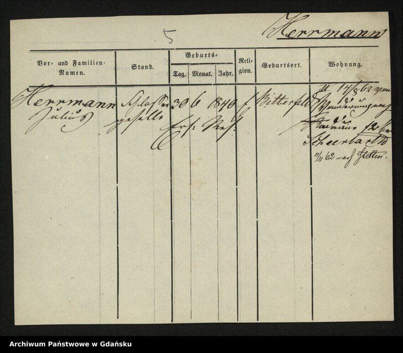 image.from.unit.number "Karty meldunkowe: Herrmann Julianne - Herrmann Wilhelmine"