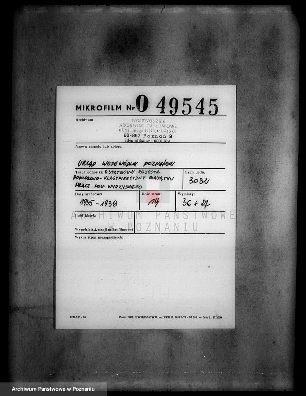 Obraz 2 z jednostki "Ostateczny rejestr pomiarowo-klasyfikacyjny majątku Pracz powiat wyrzyskiego"