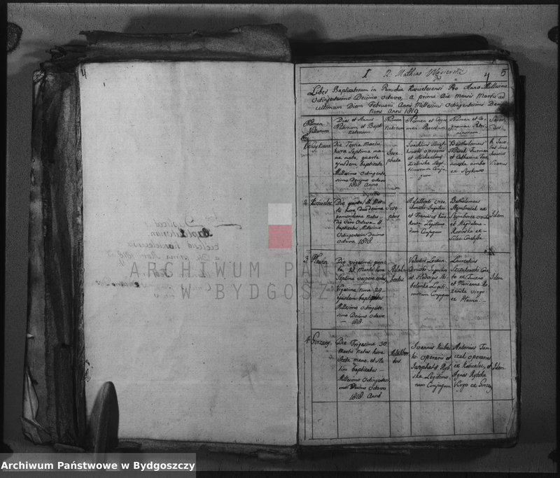 image.from.unit.number "Duplicate der Kirchen Bücher von Kościelec"