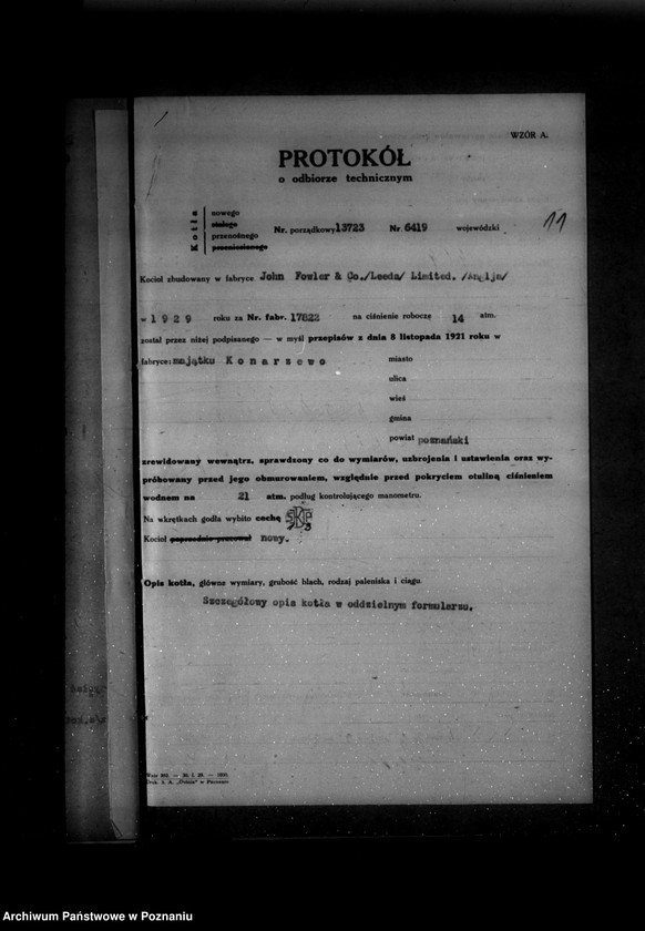 Obraz 15 z jednostki "Majętność Konarzewo powiat poznański nr woj. kotła 6419"