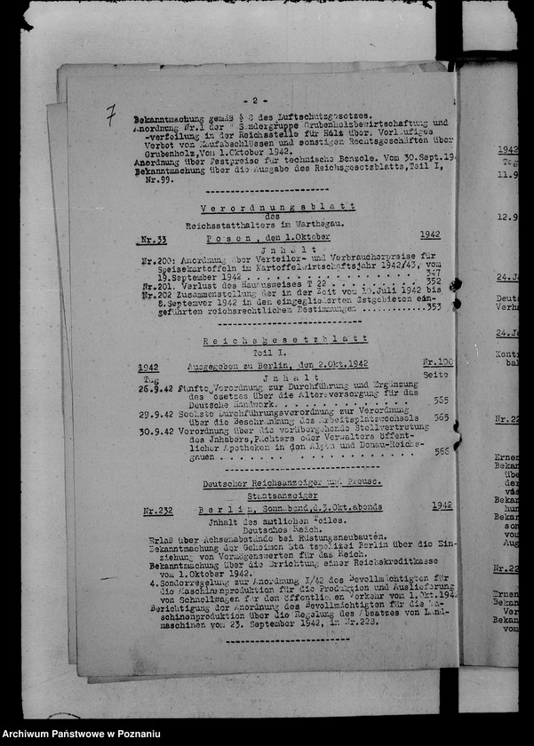 Obraz 11 z jednostki "Runderlasse betr. Wirtschaftsaufbau zwecks Festigung des Deutschtums"