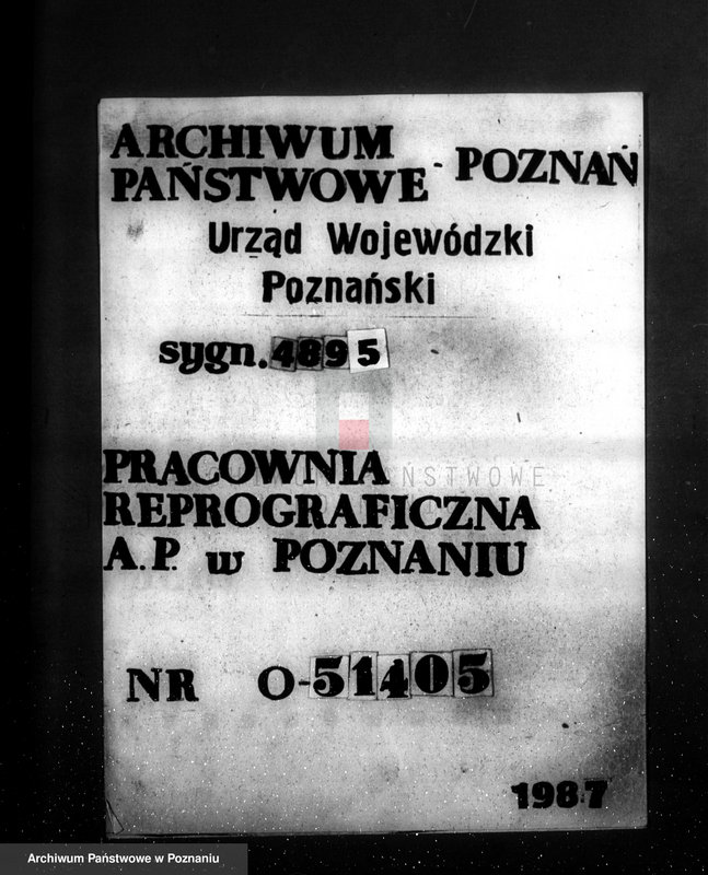 Obraz 1 z jednostki "Zatwierdzenie zakładu przemysłowego /drukarni "Concordia"/ w Poznaniu"