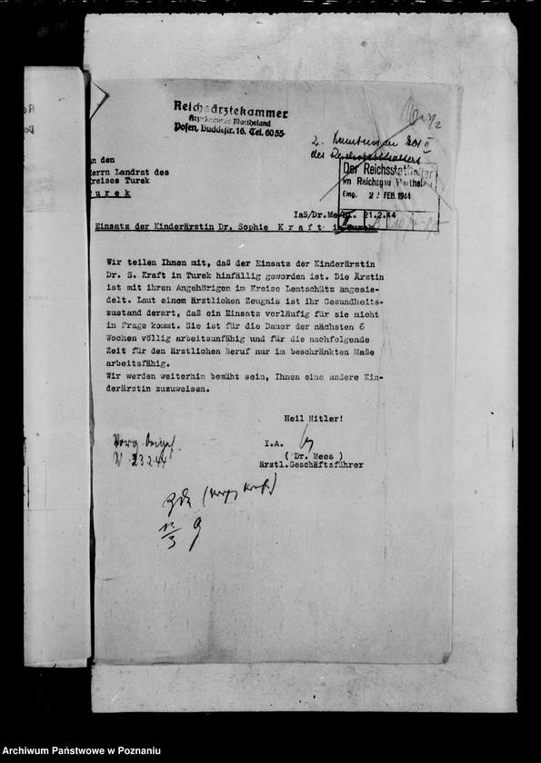 Obraz 20 z jednostki "Unbedingt Kriegswichtige Stellung und Notdienst der Ärzte"