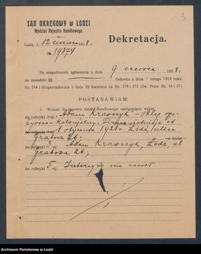 Obraz 5 z jednostki "Adam Krawczyk – sklep spożywczo- kolonialny"