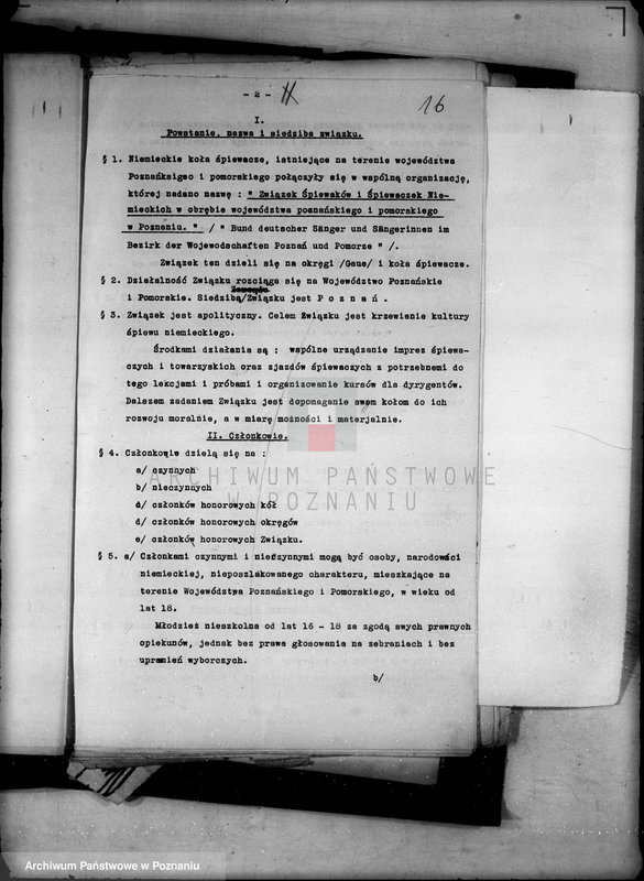 Obraz 20 z jednostki "/Okręgowe Stowarzyszenie Śpiewaków i Śpiewaczek Niemieckich w obrębie województwa poznańskiego i pomorskiego w Poznaniu/"
