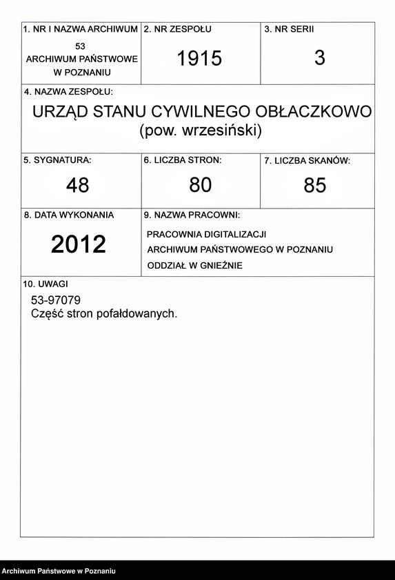 Obraz 1 z jednostki "Księga małżeństw"