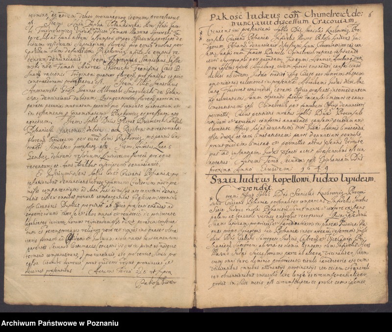 Obraz 10 z jednostki "Protocolon officii consularis Posnaniensis."