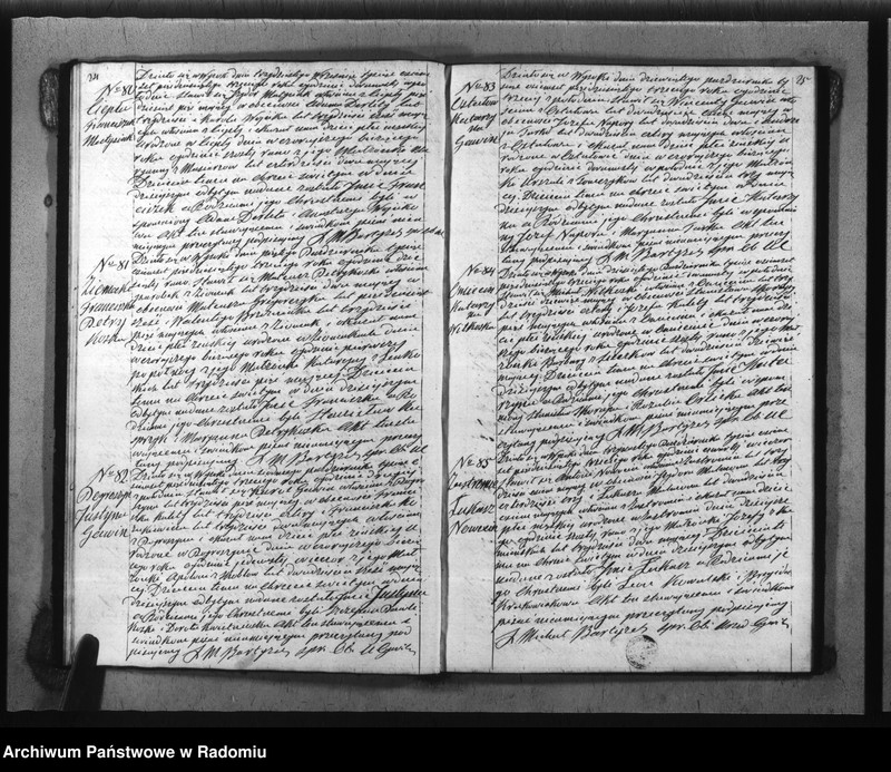 image.from.unit.number "Duplikat akt Religijno - Cywilnych Urodzonych, Zaszlubionych i Zmarłych Kościoła Parafij Wysoka za rok 1853 spisanych"