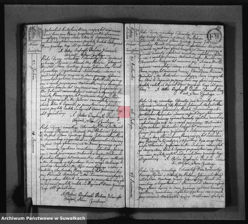 image.from.unit.number "Akta Urzędnika Stanu Cywilnego Zaślubionych w Gminie Jeleniewskiey od Dnia 1-go Stycznia Roku 1814."