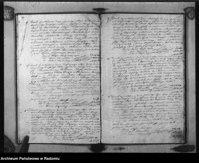 image.from.unit.number "Akta Stanu Cywilnego Wyz. Mojżeszowego Parafii Radom Urodzin, Małżeństwa i Zejścia z Roku 1832"