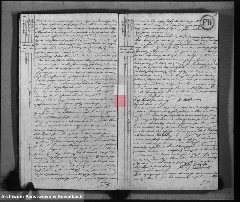 image.from.unit.number "Księga aktów stanu cywilnego zeszłych w gminie seyneńskiey na rok 1814"