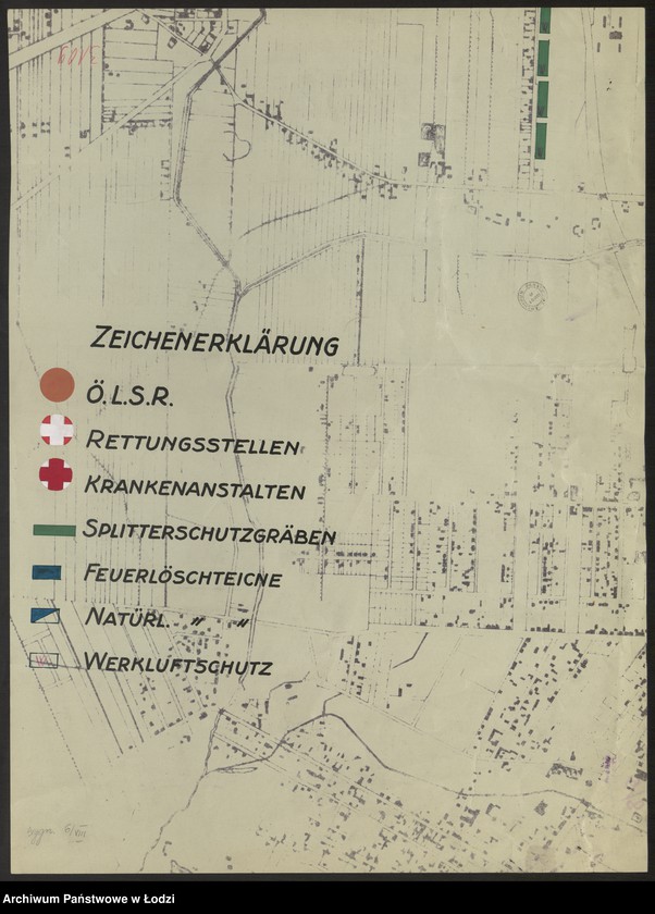 Obraz 2 z jednostki "Plan sytuacyjno-warstwicowy m. Łodzi. Sekcja NO31"