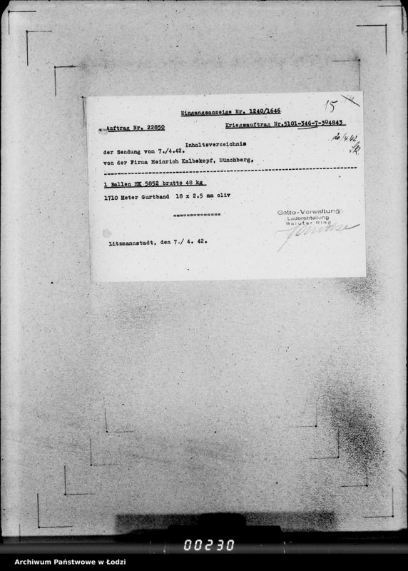 Obraz 19 z jednostki "346 Gefechtsgepäck m.Beutel u.Tornister 39 m.J-M."