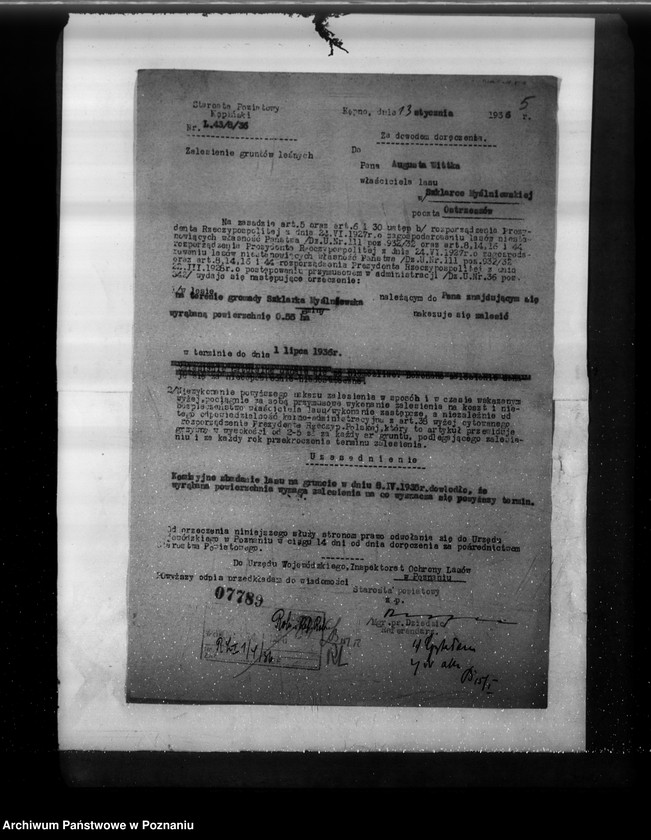 image.from.unit.number "Nadzór nad powiatowymi organami ochrony lasów"