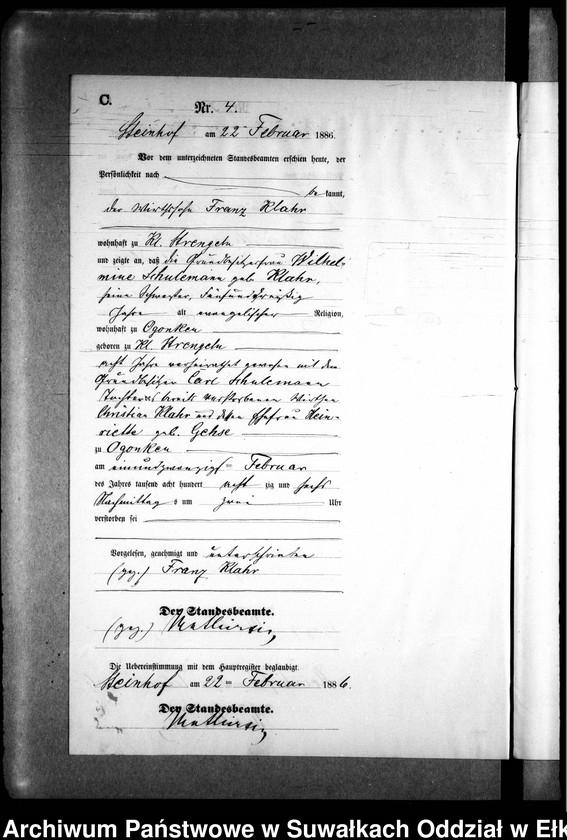 image.from.unit.number "Sterbe-Neben-Register des Preussischen Standes-Amtes Gr. Strengeln Kreis Angerburg"