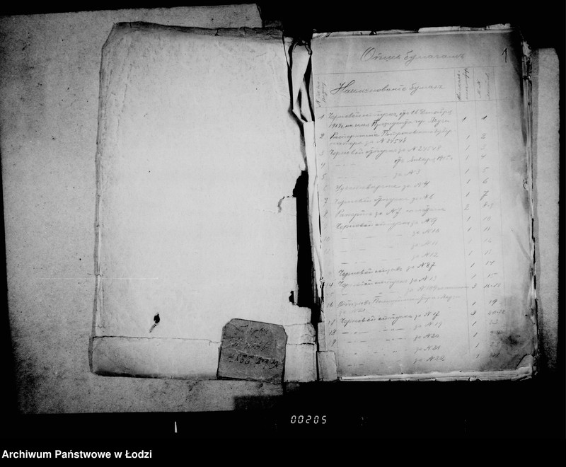 Obraz 6 z jednostki "Černovye otpuski po perepiskam magistrata gor. Lodzi i gorodskoj kassy so vremeni evakuacii po 31 marta 1918 goda"