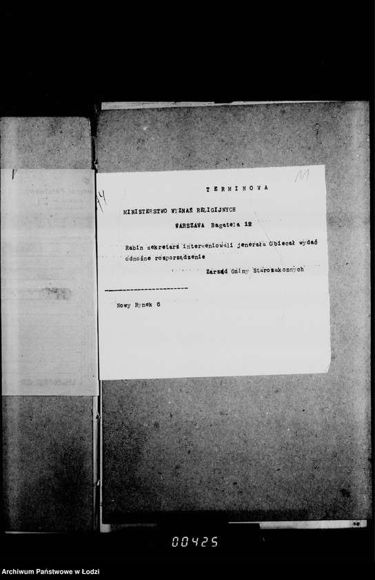 Obraz 15 z jednostki "Akta dotyczące profanacji grobów dokonanych przez żołnierzy"