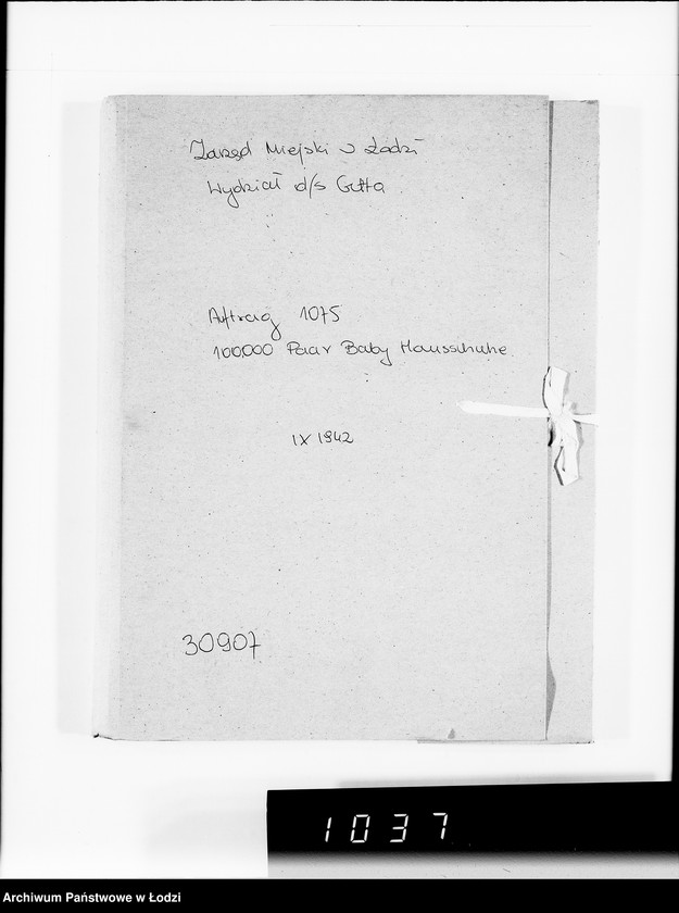 Obraz 4 z jednostki "Auftrag Nr 1096 100.000 Paar Baby-Hausschuhe"