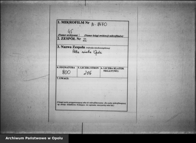 Obraz 2 z jednostki "Acta des Magistrats zu Oppeln betreffend die Untersuchung der Grenzstreitigkeiten durch die Grenz - Deputation. De Anno 1841. Vol. V"