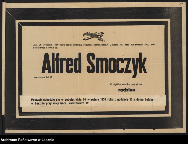 Obraz 6 z jednostki "[Nekrolog oraz telegramy nadesłane do Klubu po śmierci Alfreda Smoczyka]"