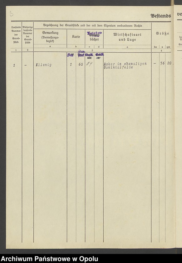 Obraz 5 z jednostki "Grundakten für Band IV Blatt 108 des Grundbuchs von Ellsnig Luise Reimann"