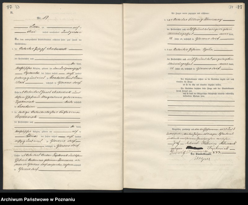 Obraz 19 z jednostki "[Księga małżeństw]"