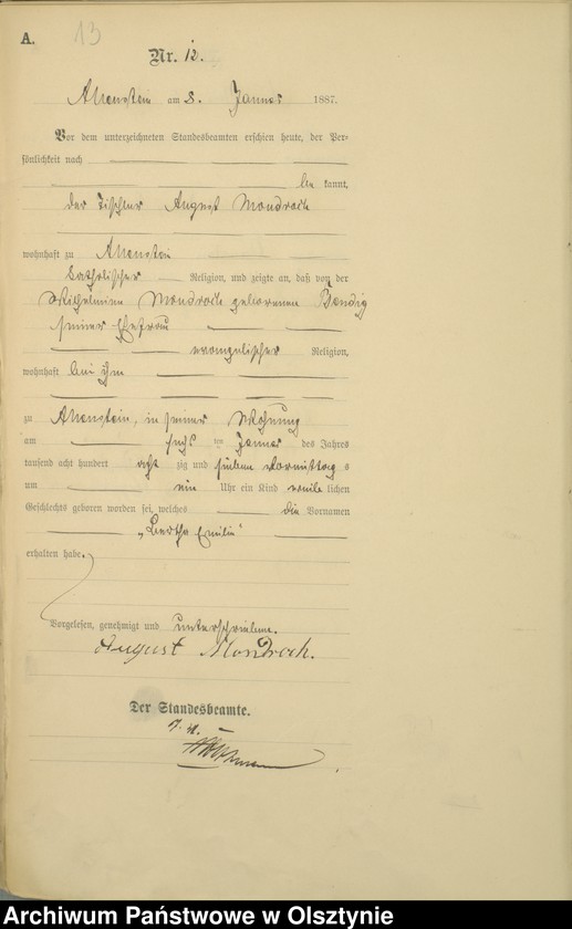 image.from.unit.number "Geburts-Haupt-Register TomI,Nr 1 - 393"