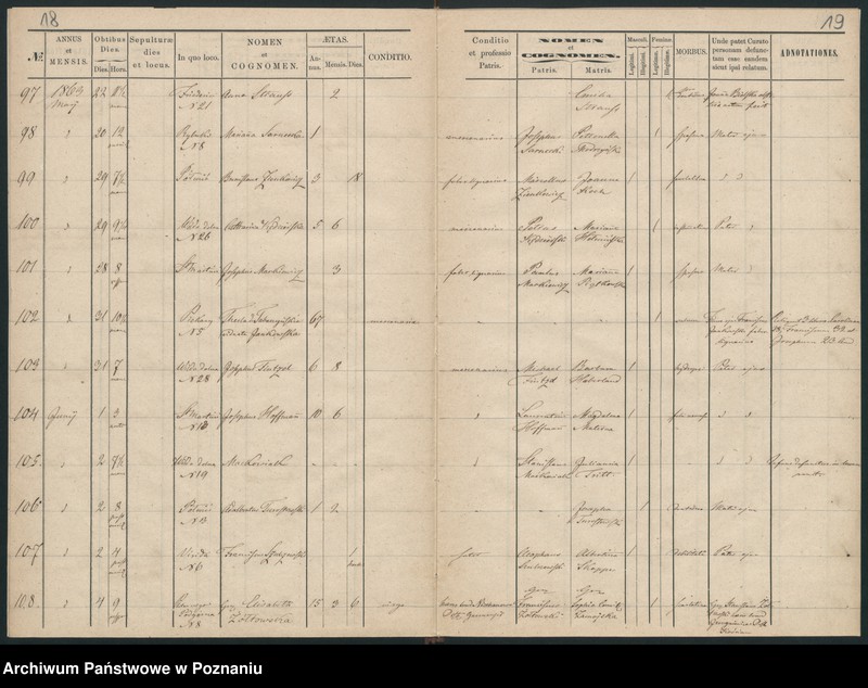 Obraz 12 z jednostki "Księga zgonów"
