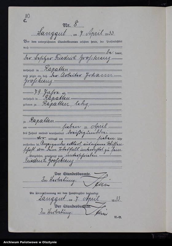 image.from.unit.number "Sterbe-Neben-Register Nr 1 - 16"