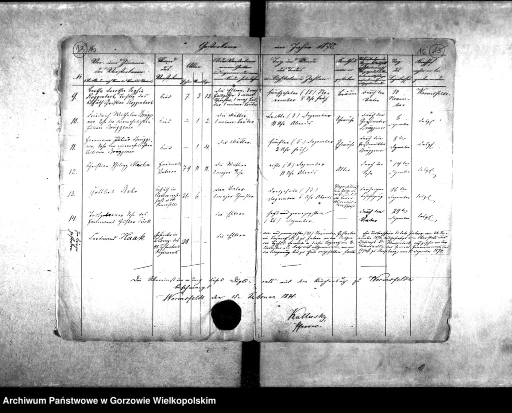 image.from.unit.number "Duplikate der Kirchenbücher von: Wormsfelde (Wojcieszyce) mit Unterförsterei, Theerofen und Mühlen, Stolzenberg (Różanki) mit Oberförsterei, Ziegelei, Kolonie und Theerofen."