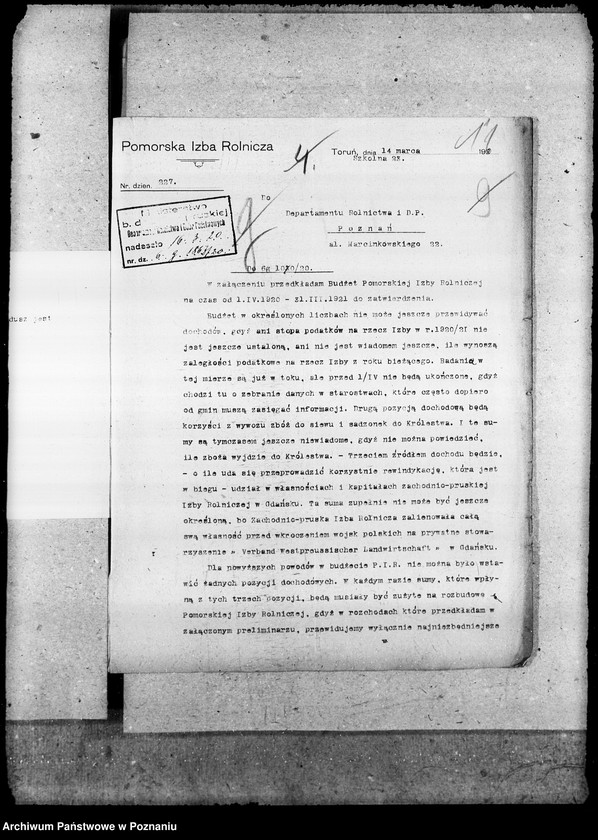 Obraz 15 z jednostki "Budżet Pomorskiej Izby Rolniczej na rok 1921"