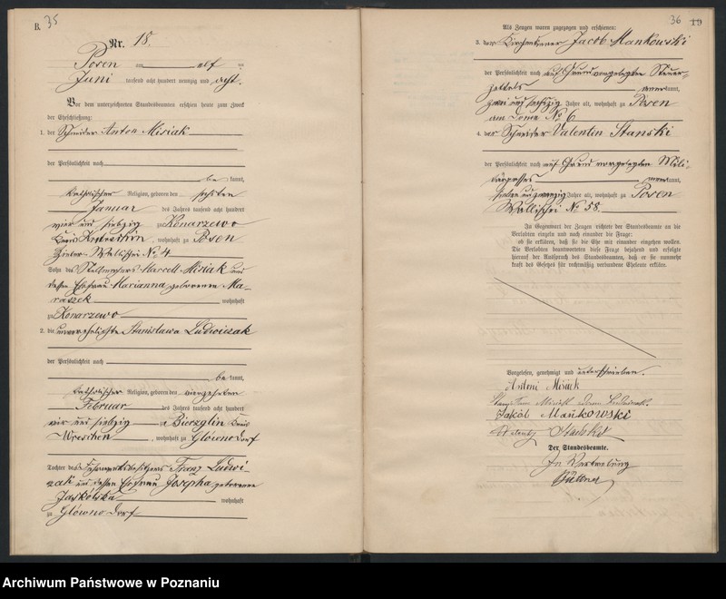 Obraz 20 z jednostki "Księga małżeństw"