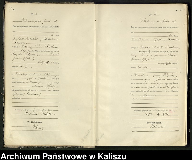 Obraz 12 z jednostki "[Księga urodzeń]"