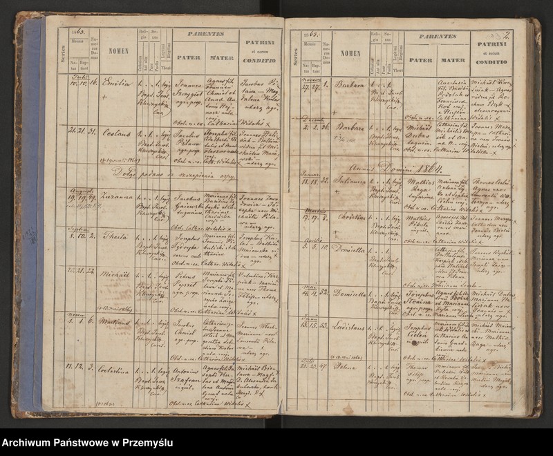 image.from.unit.number "Księga urodzeń, małżeństw i zgonów dla miejscowości Łopuszka Mała"