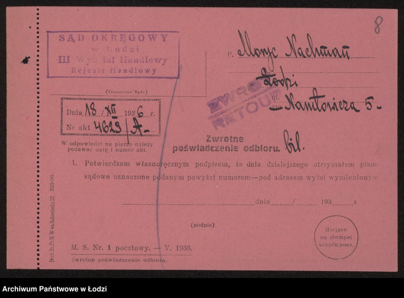 Obraz 10 z jednostki "Moryc Nachman- sprzedaż obuwia"