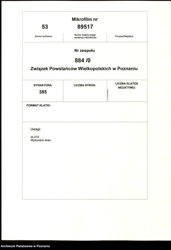 Obraz 2 z jednostki "Współdziałanie Zarządu Głównego Związku Powstańców Wielkopolskich z kołami na terenie miasta Poznania: 1. H.C.P. [1948-1949] 2. Czwartacy [1947-1949] 3. Dziesiątacy [1947-1949] 4. Główna [1946] 5. Górczyn [1946-1949] 6. Jeżyce [1946-1947] 7 Junikowo [1947-1949] 8. Krzyżowniki [1946-1949] 9. 4 Kompania Marynarzy [1948-1949] 10. Im. Fr. Ratajczaka [1947-1948] 11. Śródmieście [1946-1949] 12. Wilda [1947-1949] 13. Dzielnica III Zamek [1947-1949] 14. Żegrze [1947-1949]"
