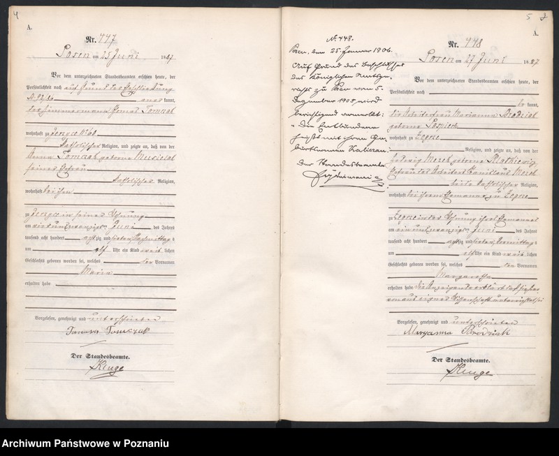 Obraz 6 z jednostki "Księga urodzeń t. II"