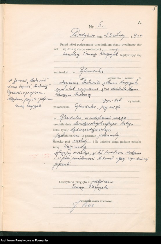 image.from.unit.number "Księga urodzeń"