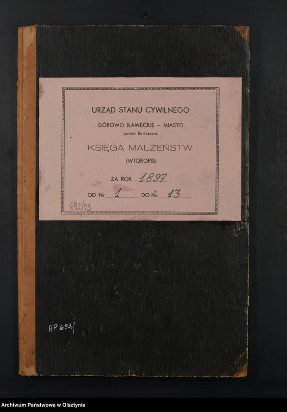 image.from.unit.number "Heiraths-Neben-Register Nr 1 - 13"