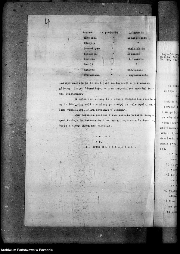 image.from.unit.number "Sprawy agrarnej reformy Urząd Osadniczy - organizacja"