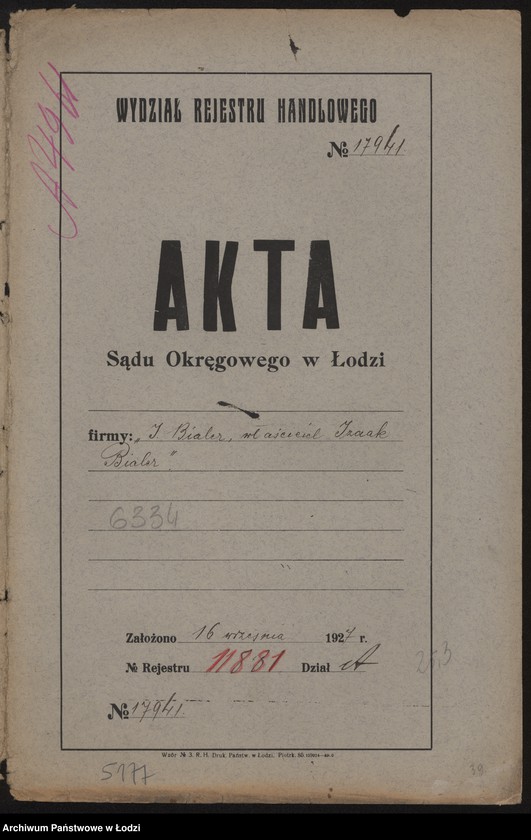 Obraz 2 z jednostki "Izrael Bialer- manufaktura taśm i koronek"