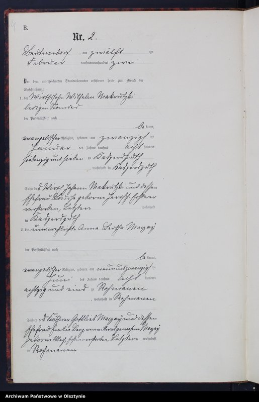 image.from.unit.number "Heiraths-Haupt-Register Nr 1 - 31"