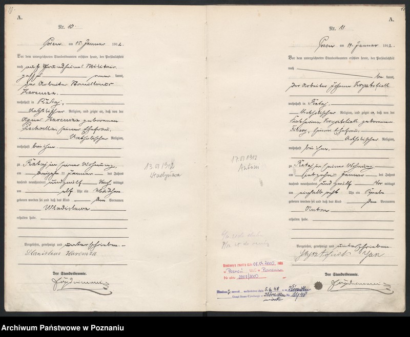 Obraz 8 z jednostki "Księga miejscowa urodzeń [Rejestr główny urodzeń]"