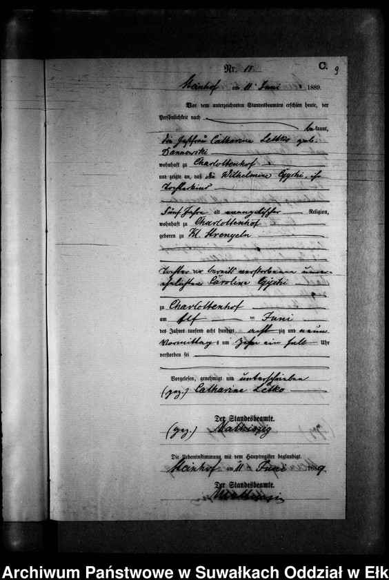 image.from.unit.number "Sterbe-Neben-Register des Preussischen Standes-Amtes Gr. Strengeln Kreis Angerburg"