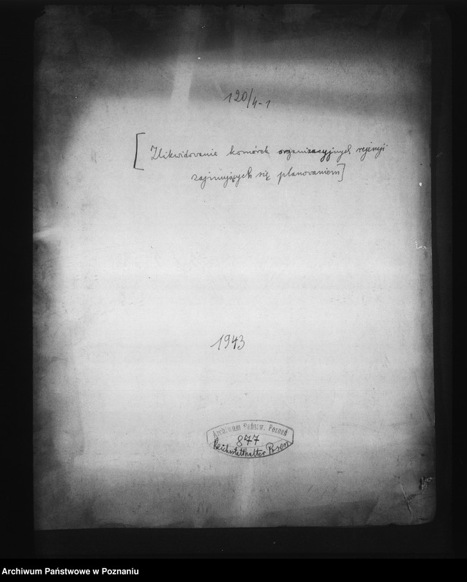 Obraz 4 z jednostki "Zlikwidowanie komórek organizacyjnych rejencji zajmujących się planowaniem"