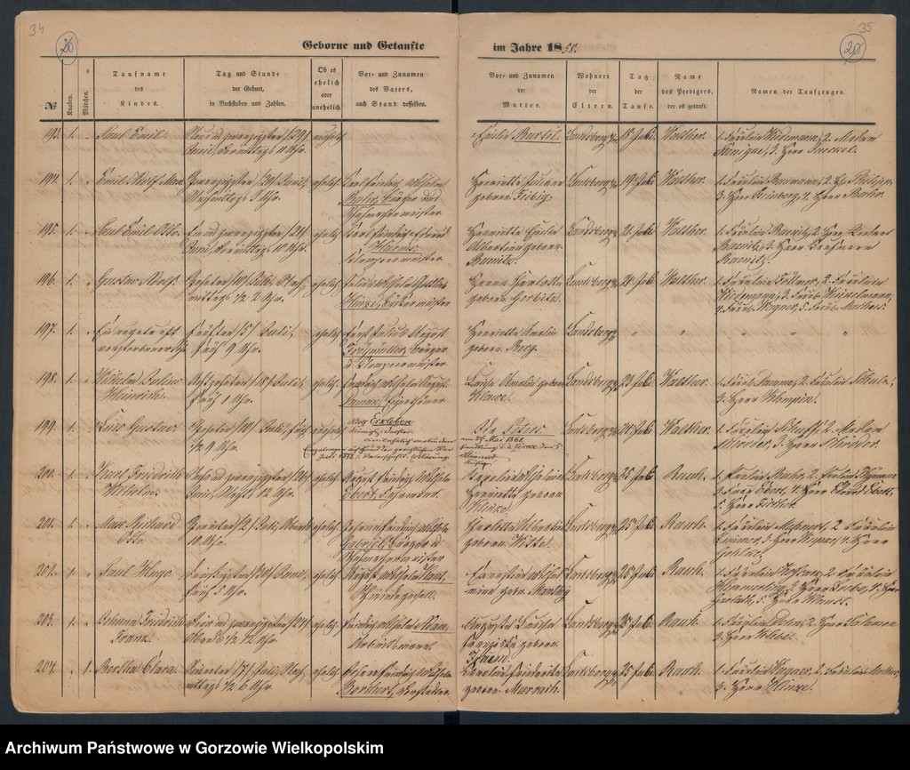 image.from.unit.number "Duplikate der Hauptkirche zu Landsberg an der Warthe (zawiera też księgę zgonów Konkordien Kirche z 1858 r.)"