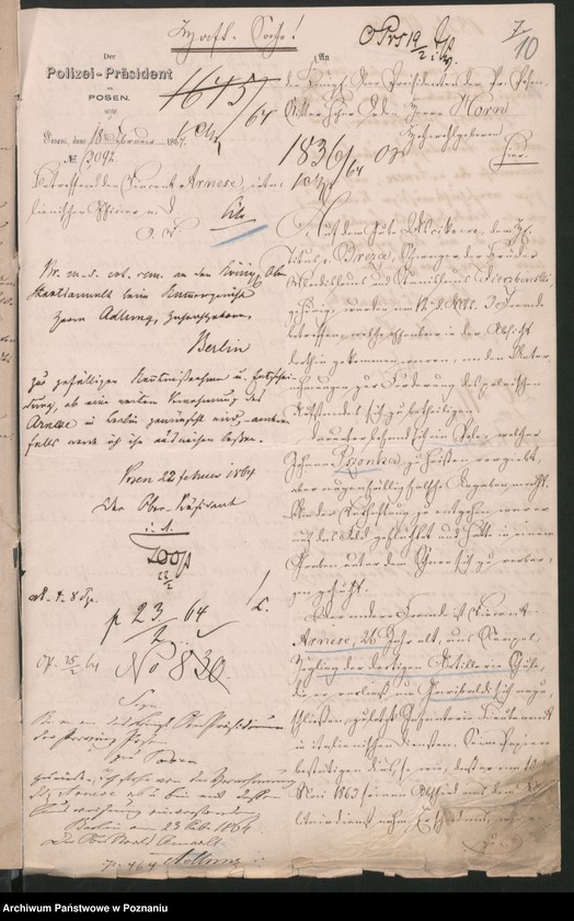 image.from.unit.number "Der Uebertritt polnischer und diesseitiger Untertanen auf preussisches und jenseitiges Gebiet während der polnischen Insurrektion und die dagegen getroffenen Massnahmen."