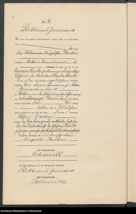 image.from.unit.number "Geburts-Register (Neben-Register) Band I"