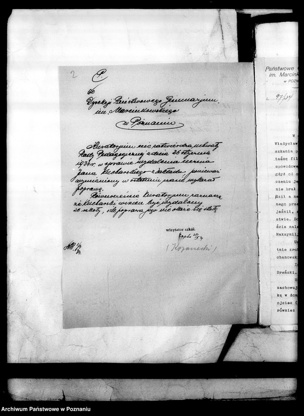 Obraz 6 z jednostki "[Gimnazjum imienia Marcinkowskiego w Poznaniu]"