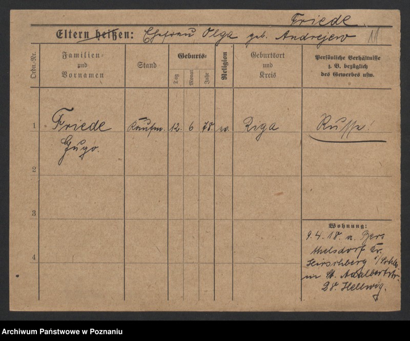 Obraz 13 z jednostki "Fric (Fritz, Fritsch) - Fridlinska"
